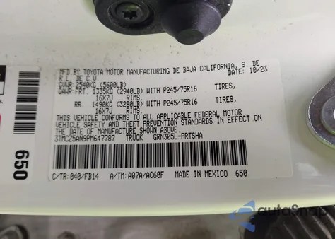 2023 Toyota Tacoma Sr V6 from USA, damaged, VIN 3TMCZ5AN9PM647787